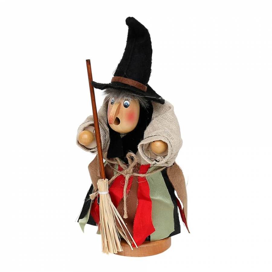 Räucherfigur Hexe Räuchermännchen Brockenhexe Räucherfrau Baba Jaga