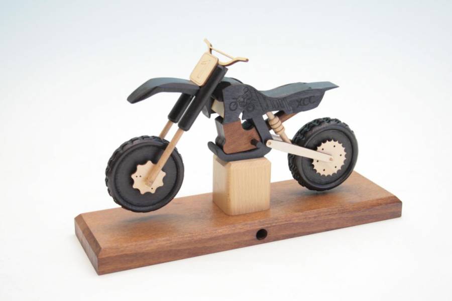 Räucher Model Räuchermännchen motorrad