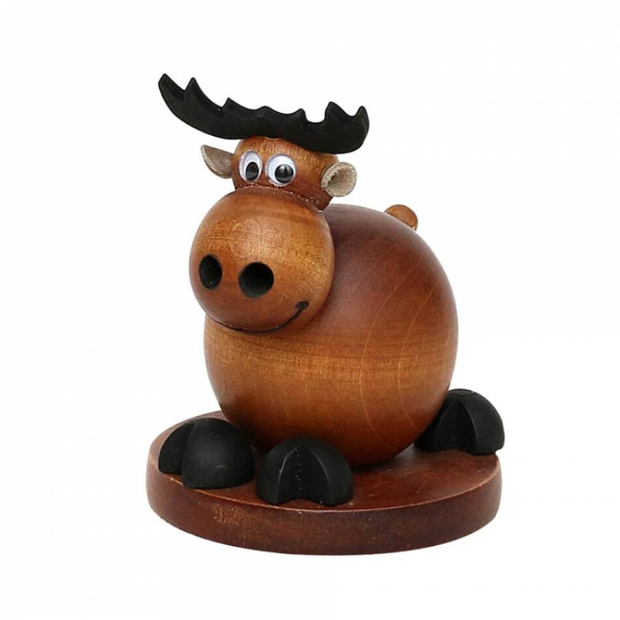 Räucherfigur Räuchertier Elch Kugel