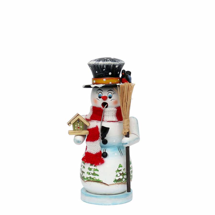 raeuchermaennchen Räucherfigur Räuchermann Toni mit Strickschal rot weiß