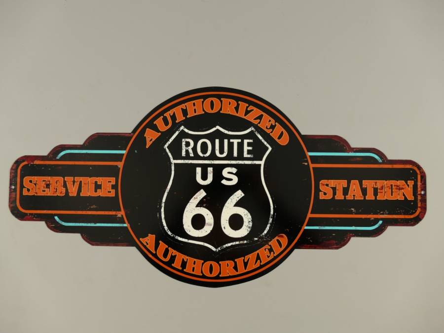 wandschild gr0ß route 66 blechschild
