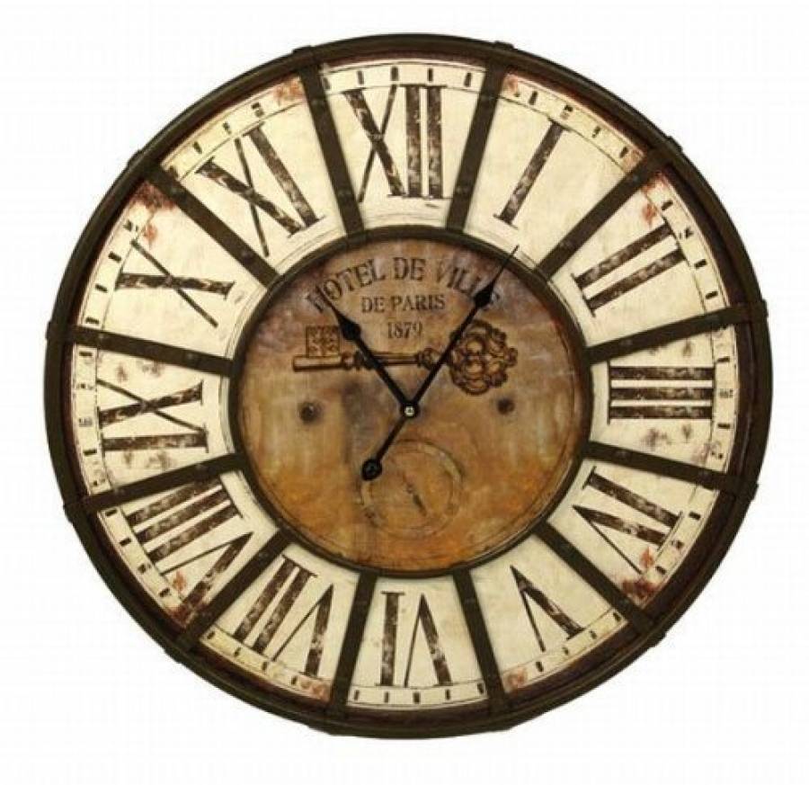 landhausstil hoteluhr kaffewanduhr shabby stil xxl wanduhr