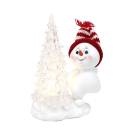 Schneekind mit Led Acrylbaum