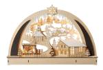 3D Lichterbogen Seiffen Winterlandschaft