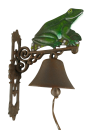 Haustürglocke Gussglocke Wandglocke Frosch farbig gross laut