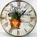 Französischer Landhausstil Wanduhr mit Lavendel carte Postale stil