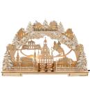 3D Schwibbogen Stadt mit Dresdner Frauenkirche