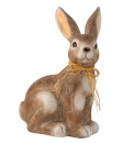 Hase natürliches Braun mit ausgestellten Ohren