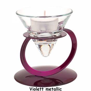 Kerzenhalter für Teelichte Violett metallic