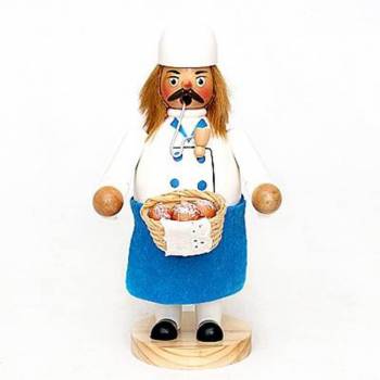 Räucherfigur Bäcker mit Brotkorb